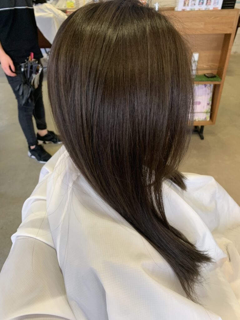 ドライと仕上げの様子