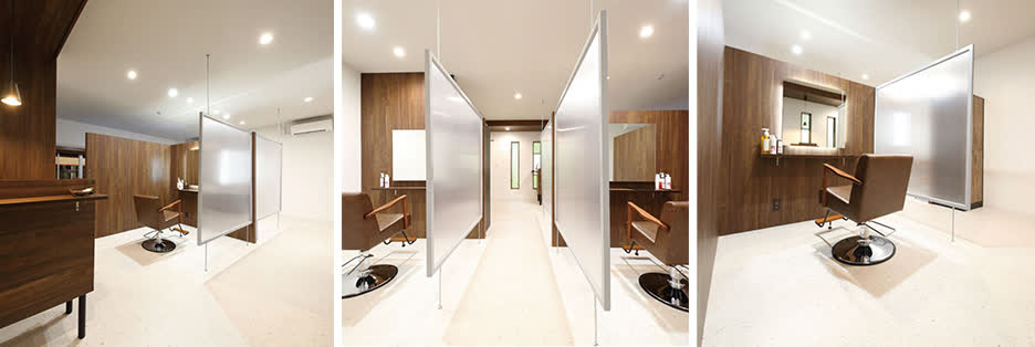 LUDI HAIR COLOR 藤井寺の店内